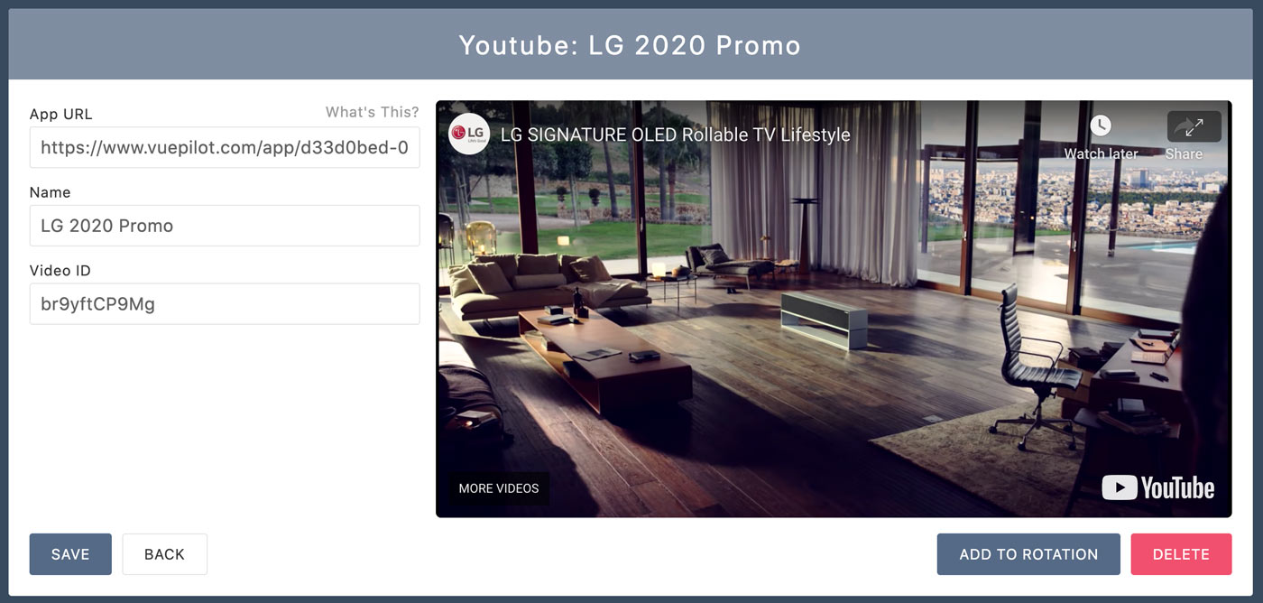 Display Promo Videos & YouTube Content