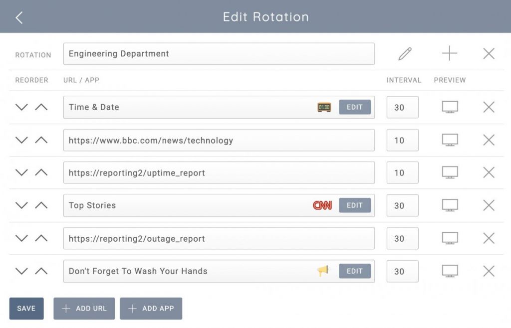 Cycle through web pages automatically