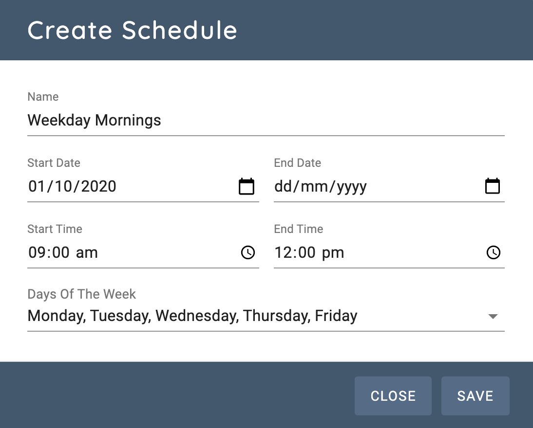 Creating a dashboard rotation schedule