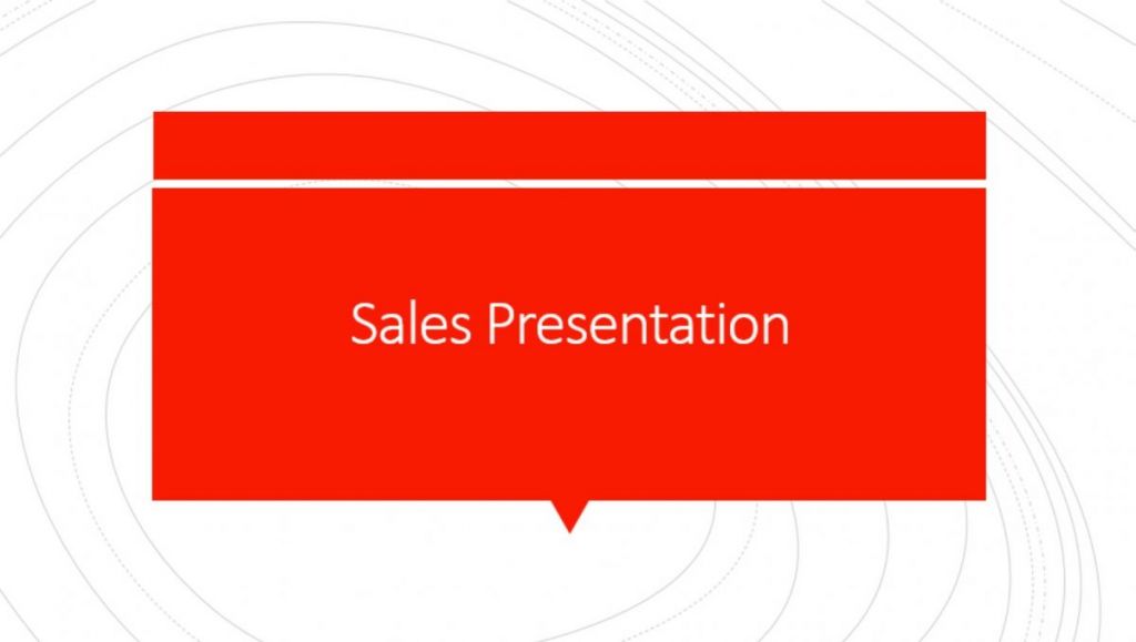 Sales Preso