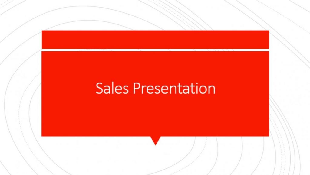 Sales Preso